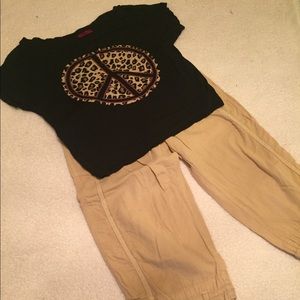 Peace Leopard print shirt